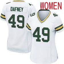 Women Green Bay Packers #49 Dominique Dafney White Nike Game NFL Jersey->women nfl jersey->Women Jersey